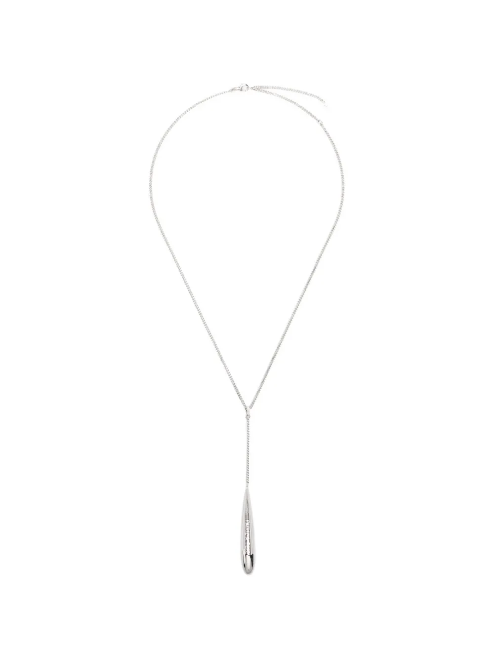 Patrizia Pepe drop-pendant necklace - Argento