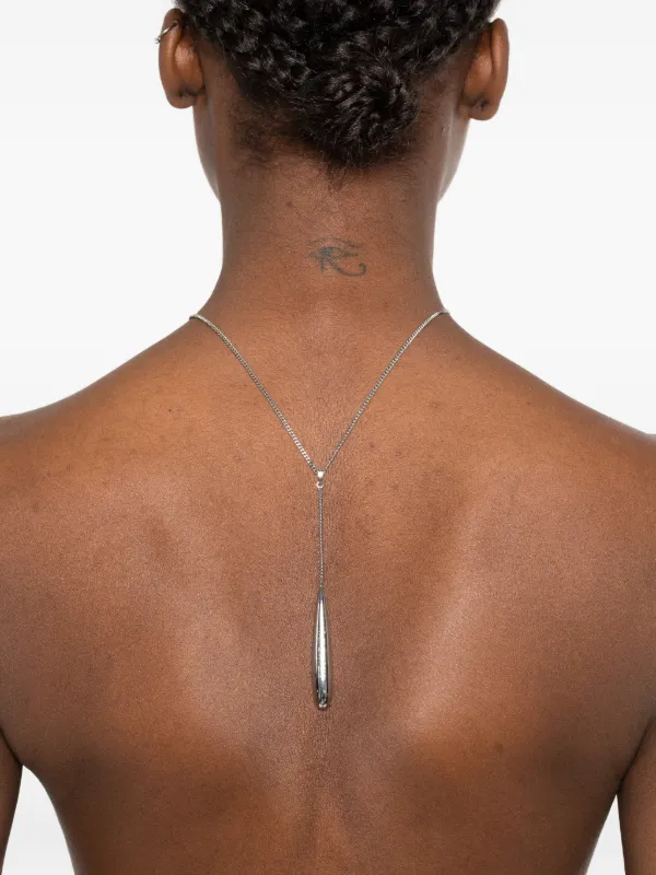 Collier Pendentif Patrizia Pepe Turquoise Et Argent - Pierres, Style Perles - Neuf Avec étiquettes /EB03