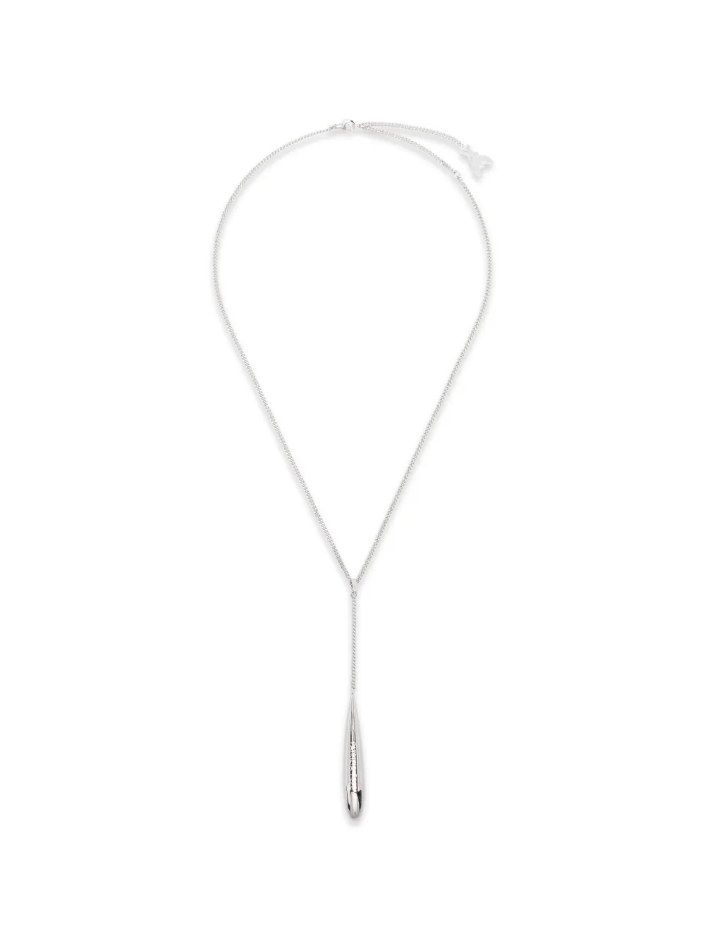 Patrizia Pepe drop-pendant necklace - Argento