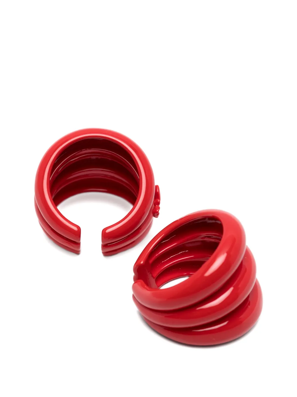  Patrizia Pepe Coloured Circle Ear Cuffs 