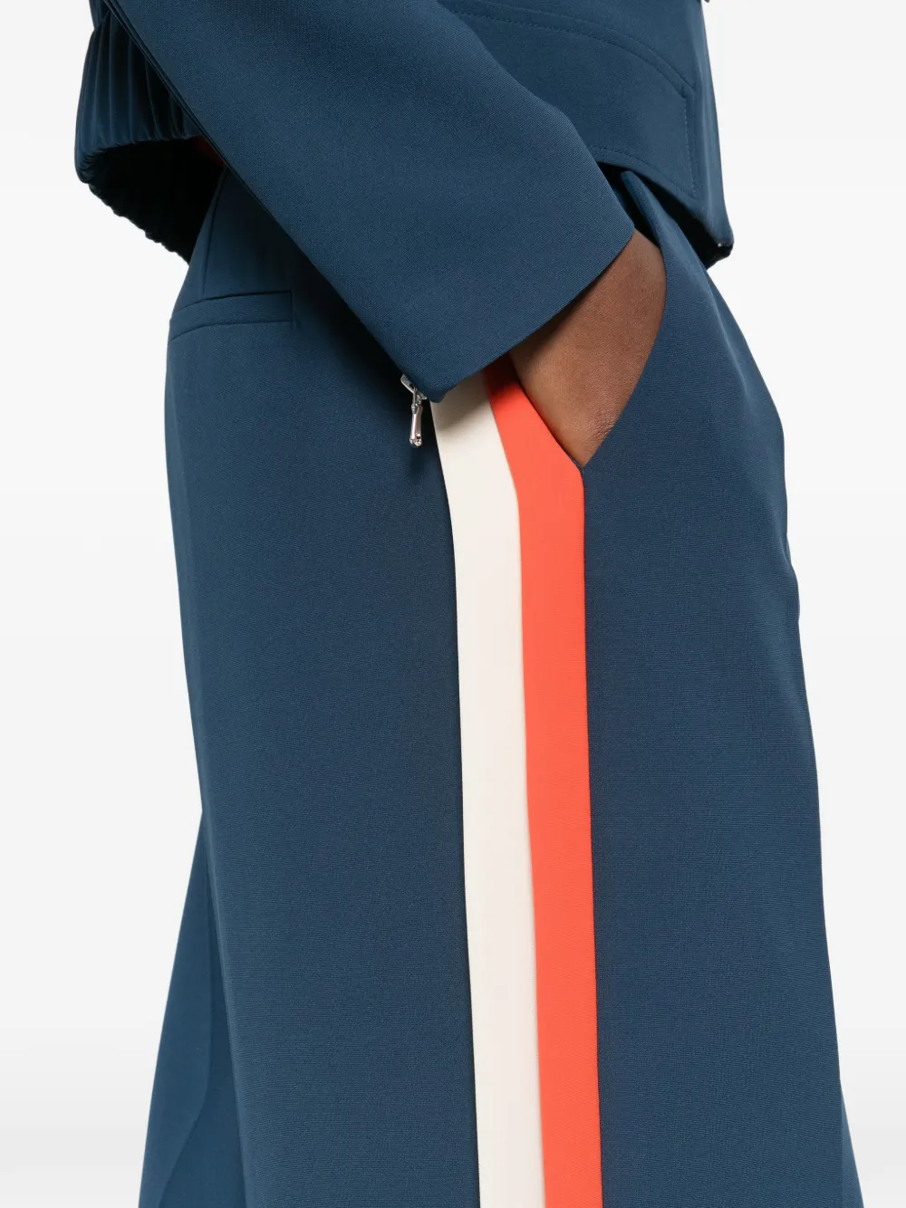 Patrizia Pepe Gestreepte broek Blauw