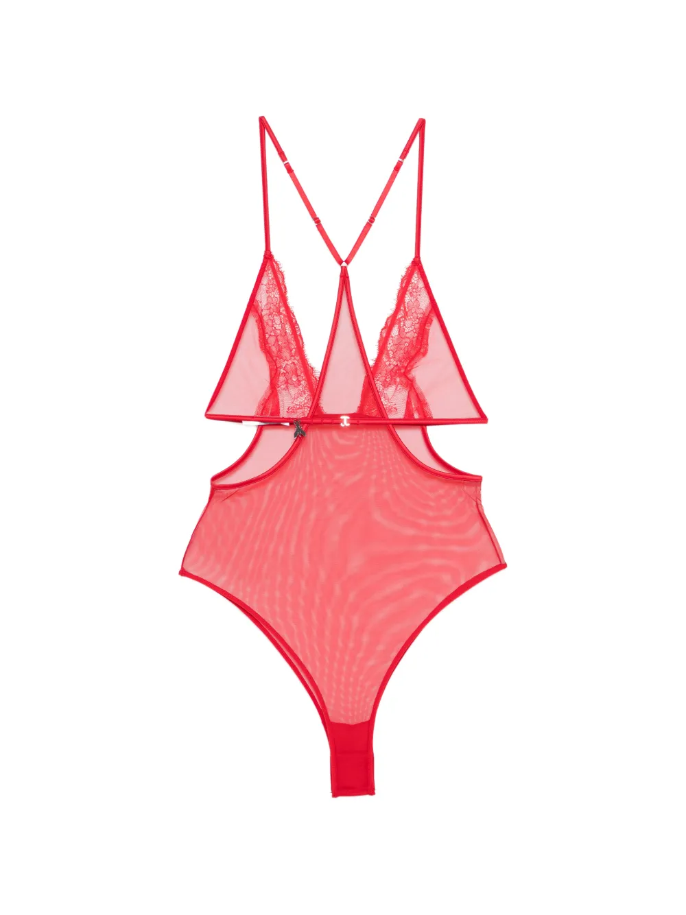  Patrizia Pepe Lace Bodysuit - Red 