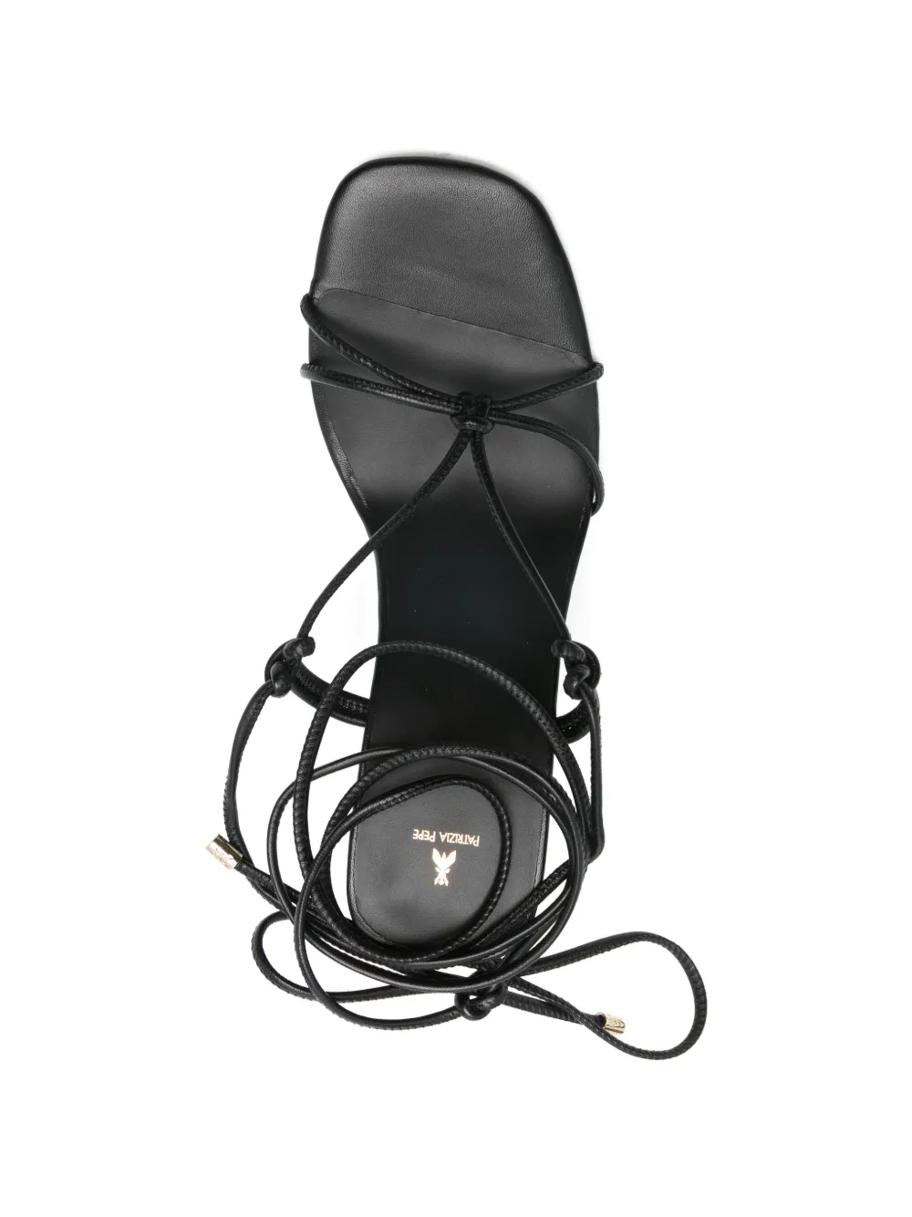 Patrizia Pepe New Square sandalen met hak Zwart