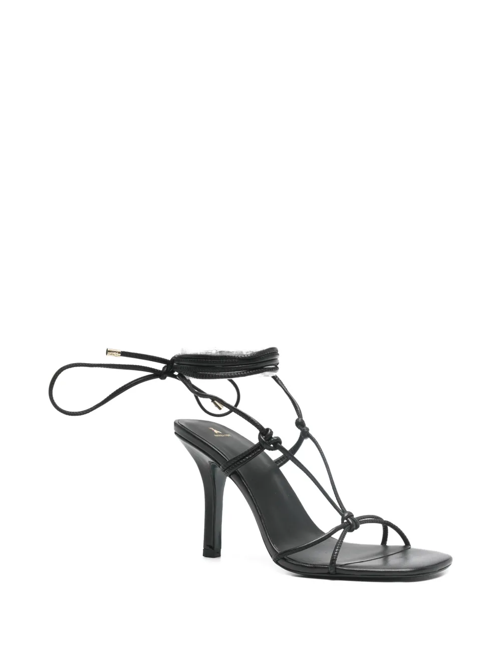 Patrizia Pepe New Square sandalen met hak Zwart