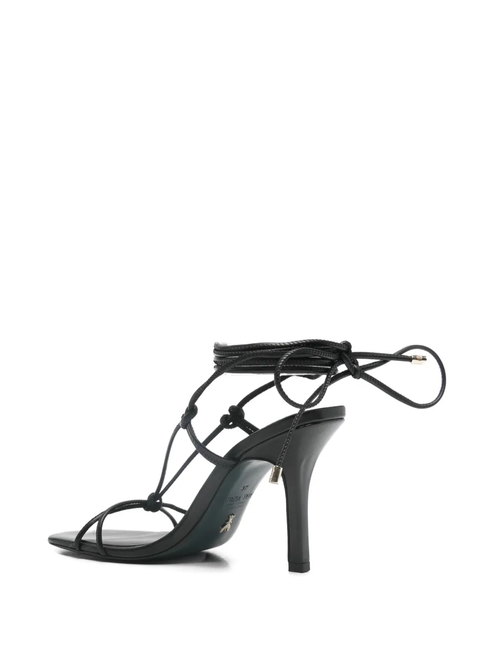 Patrizia Pepe New Square sandalen met hak Zwart