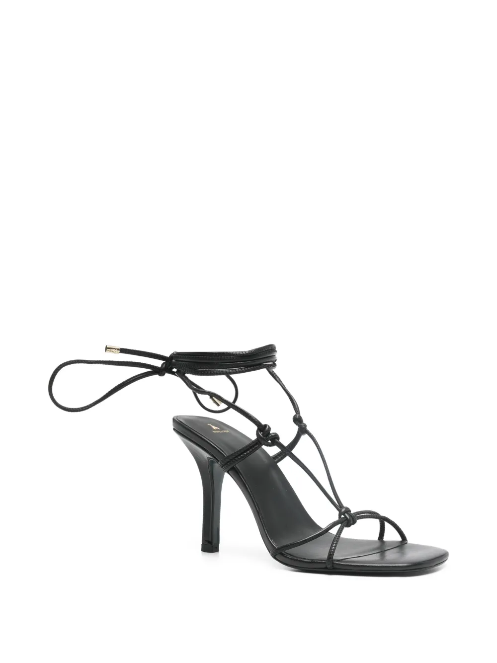  Patrizia Pepe New Square Heeled Sandals - Black 