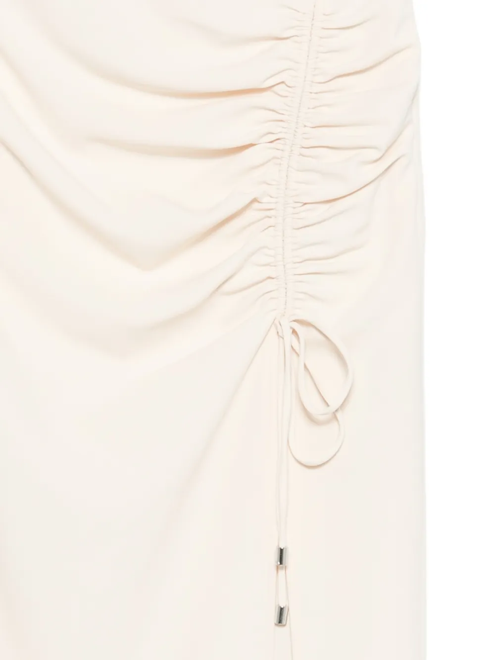  Patrizia Pepe Drawstring-detail Midi Skirt - Neutrals 