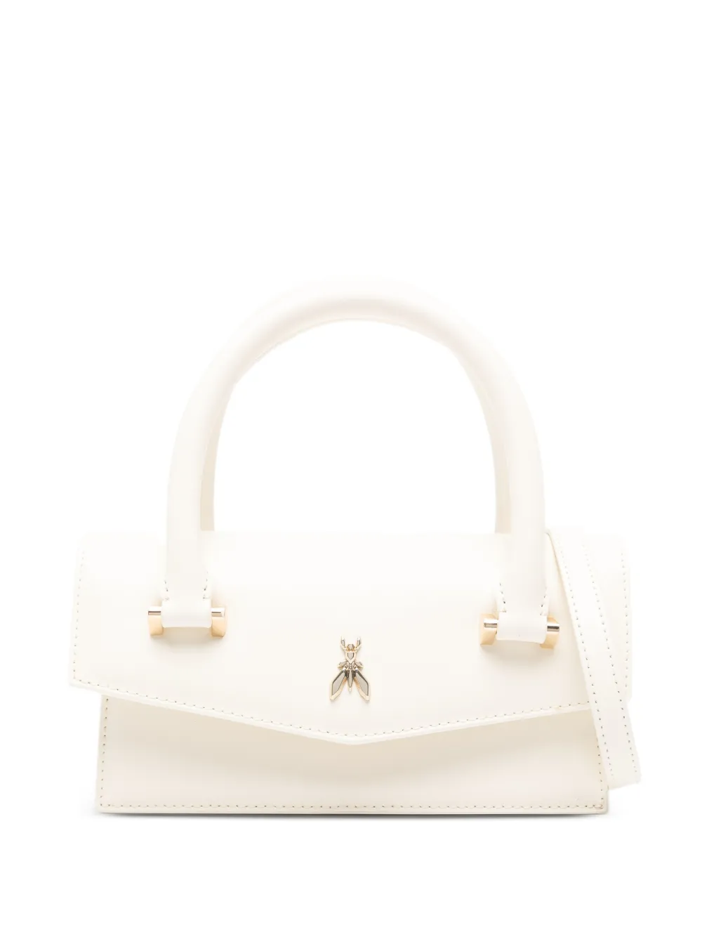 Patrizia Pepe Fly Bamby handles logo tote bag - Bianco