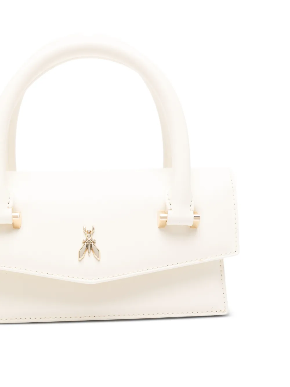 Patrizia Pepe Fly Bamby shopper met logo en handvatten Wit