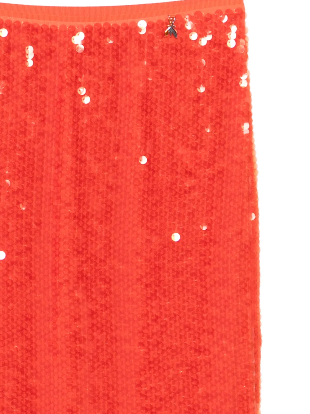  Patrizia Pepe Sequin-embellished Midi Skirt - Orange 