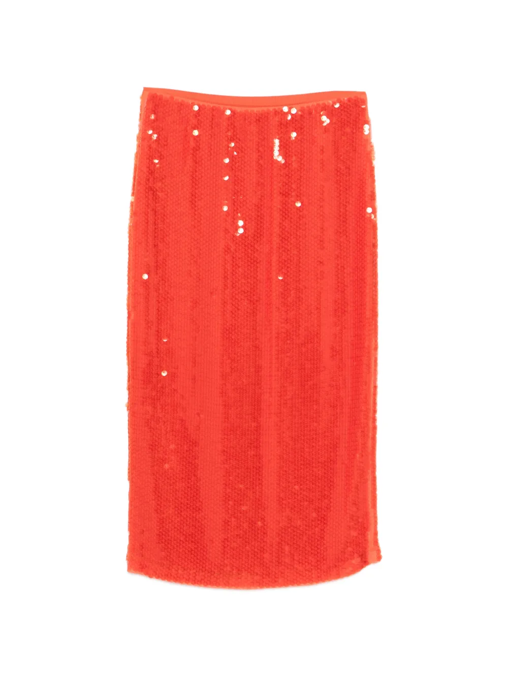  Patrizia Pepe Sequin-embellished Midi Skirt - Orange 