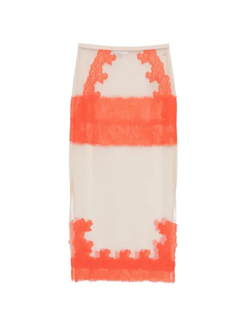 Patrizia Pepe — lace-detail midi skirt