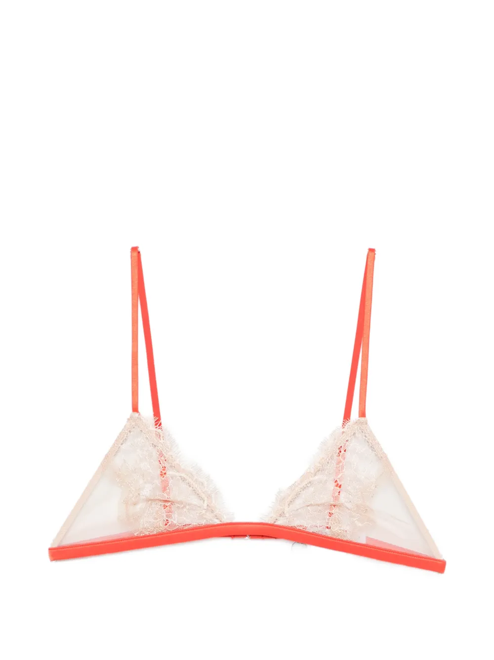 Patrizia Pepe lace triangle bra - Toni neutri