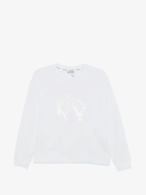 DKNY sudadera bordada con lentejuelas