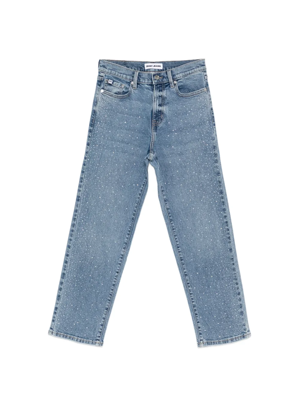 DKNY high-rise embellished jeans - Blu