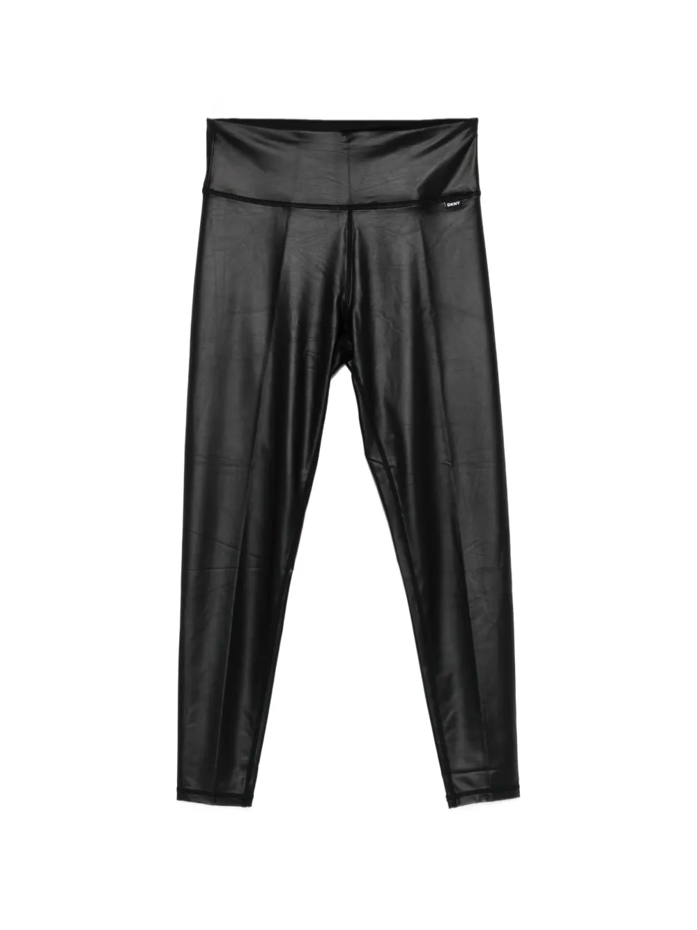 DKNY Leggings in pelle sintetica - Nero