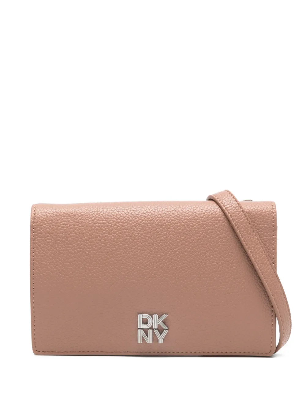DKNY Borsa mini con placca logo - Marrone