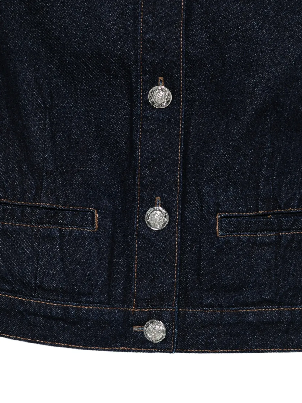  Dkny Button-embellished Denim Jacket - Blue 