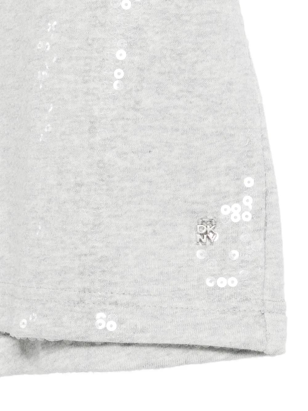  Dkny Sequins Puff-sleeves T-shirt - Grey 