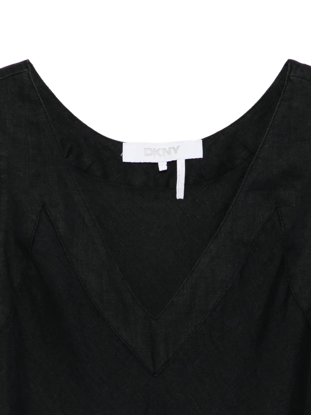 DKNY Maxi-jurk met V-hals Zwart