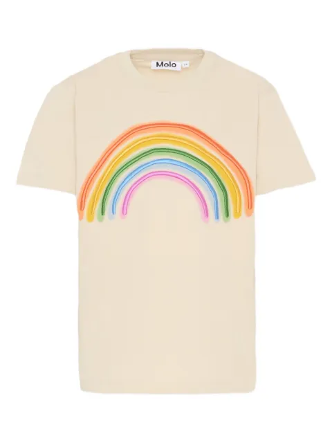 Molo rainbow-print short-sleeves T-shirt