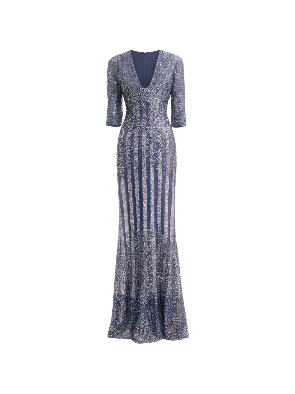 Gemy Maalouf sequin-embellished striped dress · 14
