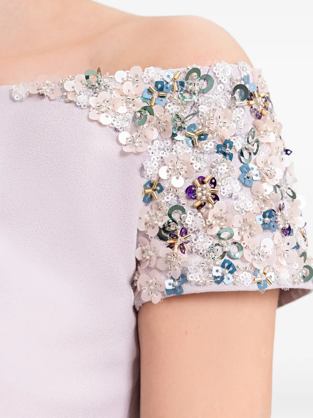 Gemy Maalouf Off-shoulder jurk Paars