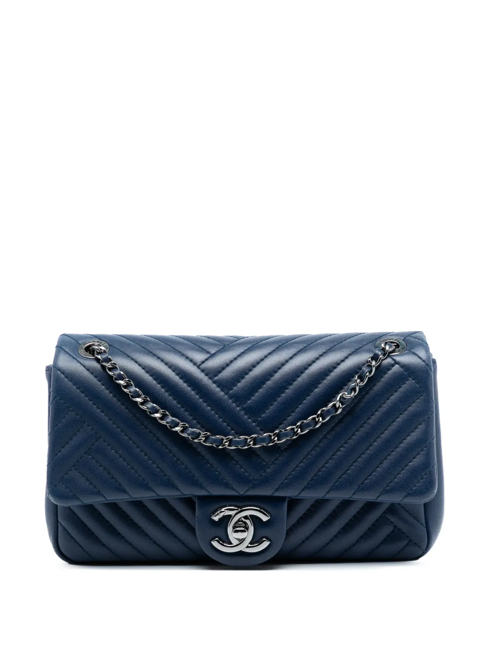 CHANEL Pre-Owned 2015-2016 Small Lambskin CC Crossing Flap shoulder bag - Blu