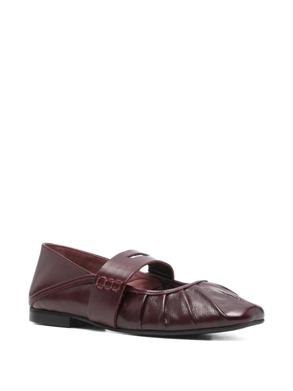 ALOHAS strap-detail ballet flats - Rood