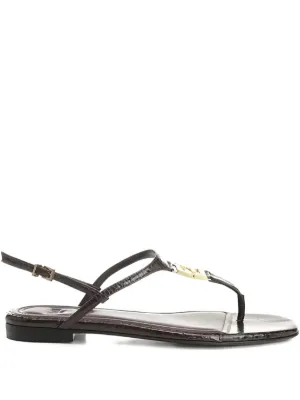 Tod's トッズ ラフィア サンダル | ブラウン | FARFETCH JP
