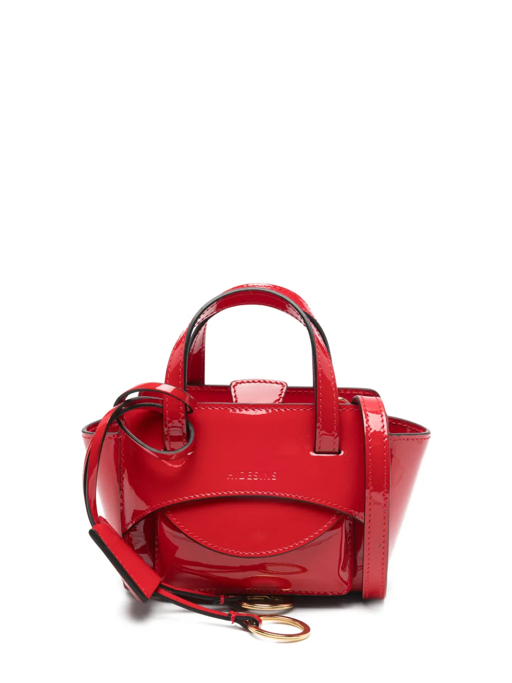 HIDESINS top-handle mini tote bag - Rosso