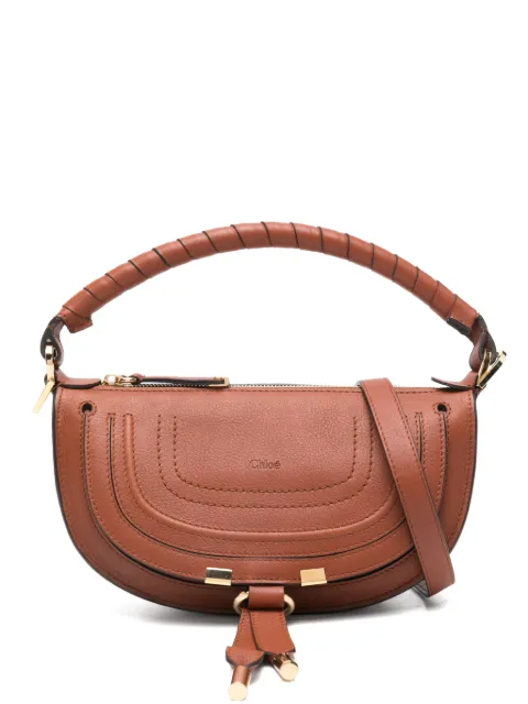 Chloé mini Marcie twisted-handle leather shoulder bag