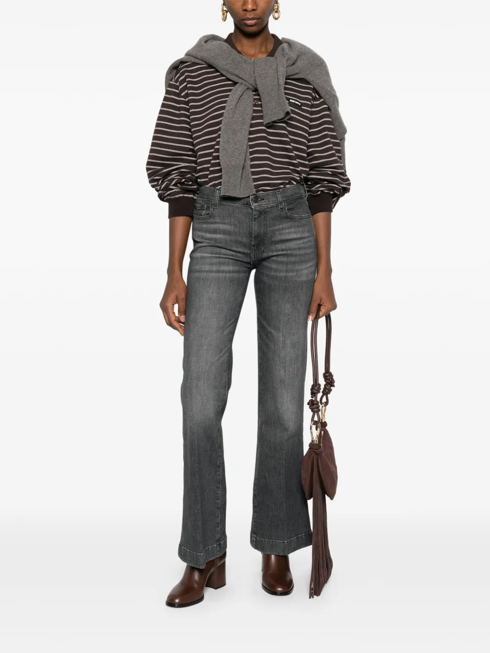 Seven grey flared jeans - Grijs