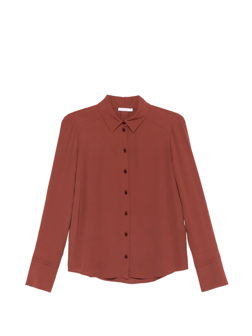 Patrizia Pepe button-fastening cuff shirt - Brown