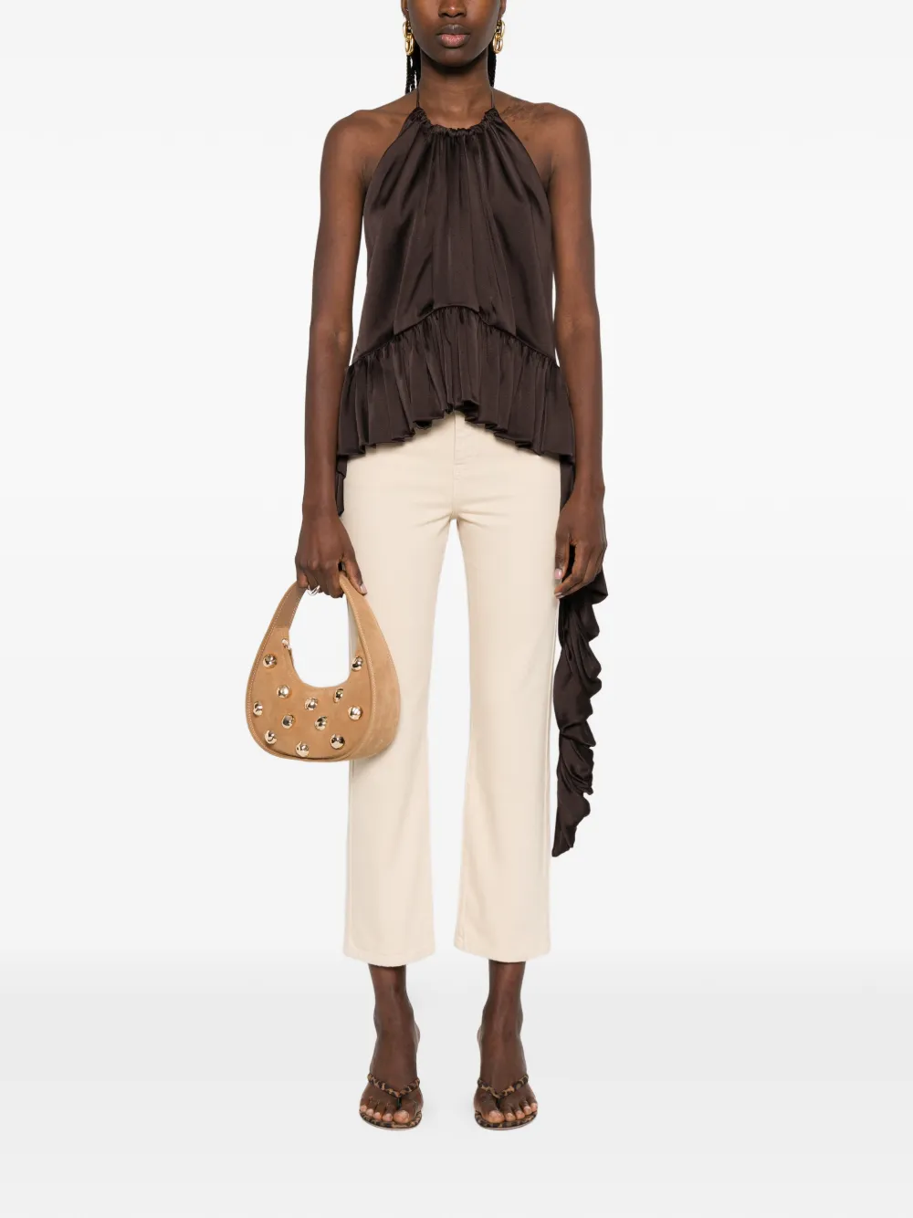 Patrizia Pepe High waist jeans Beige