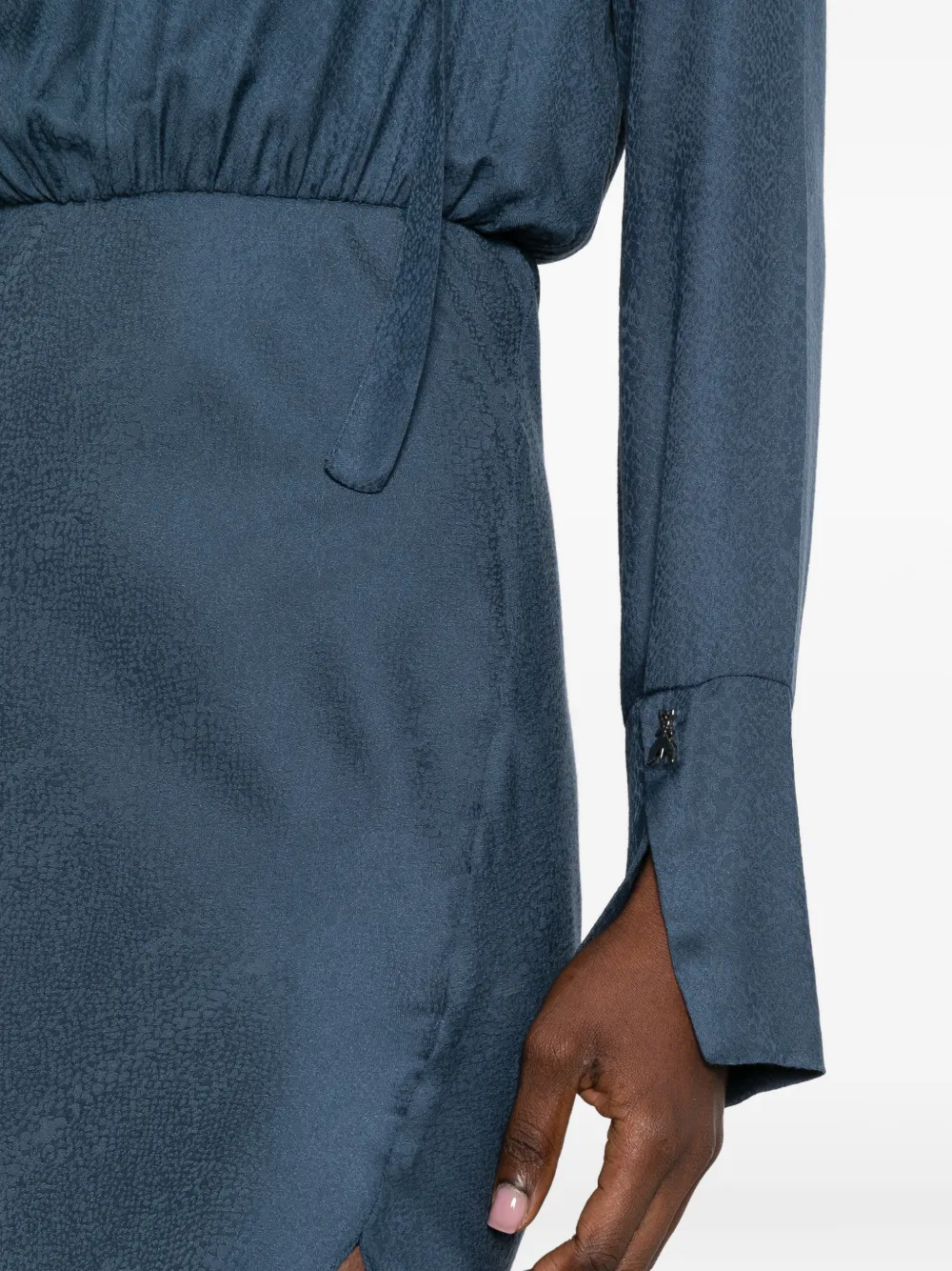 Patrizia Pepe Gedrapeerde midi-jurk Blauw
