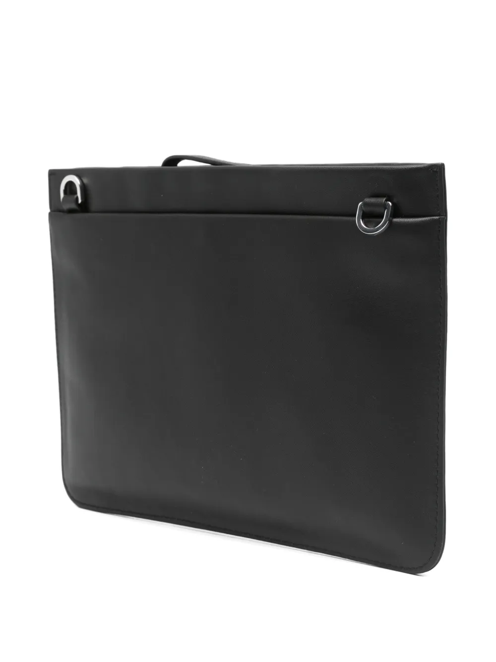 Patrizia Pepe (IM)Perfection leren clutch met reliëf Zwart