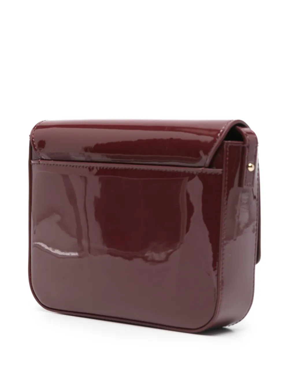  Patrizia Pepe Essential Fly Leather Shoulder Bag - Red 