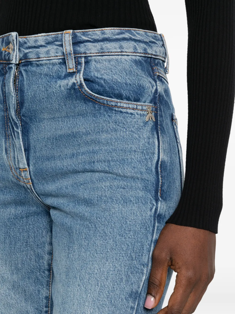 Patrizia Pepe Low-waist slim-fit jeans Blauw
