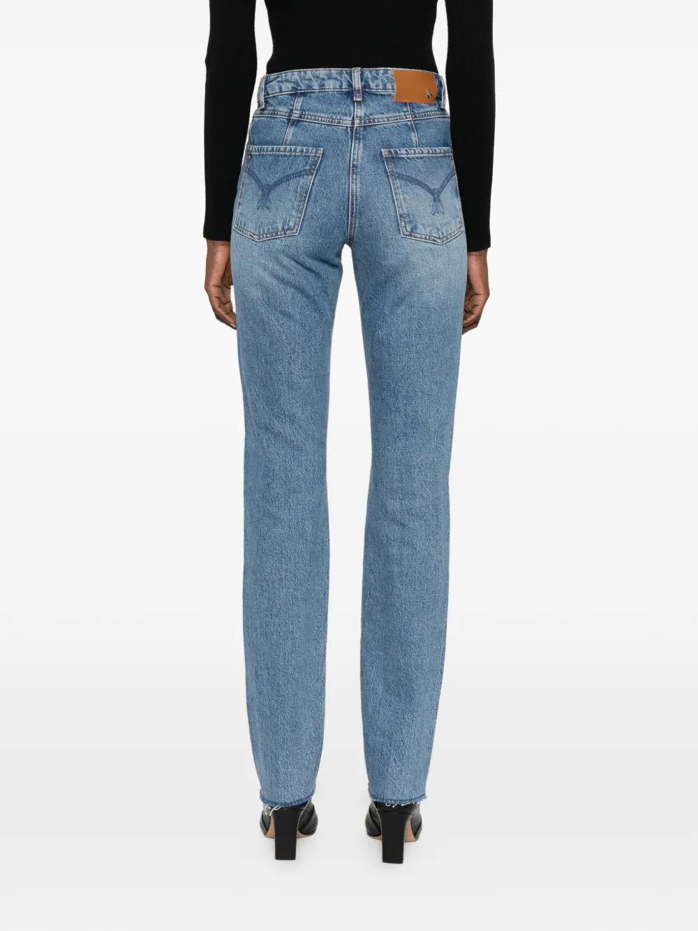 Patrizia Pepe Low-waist slim-fit jeans Blauw