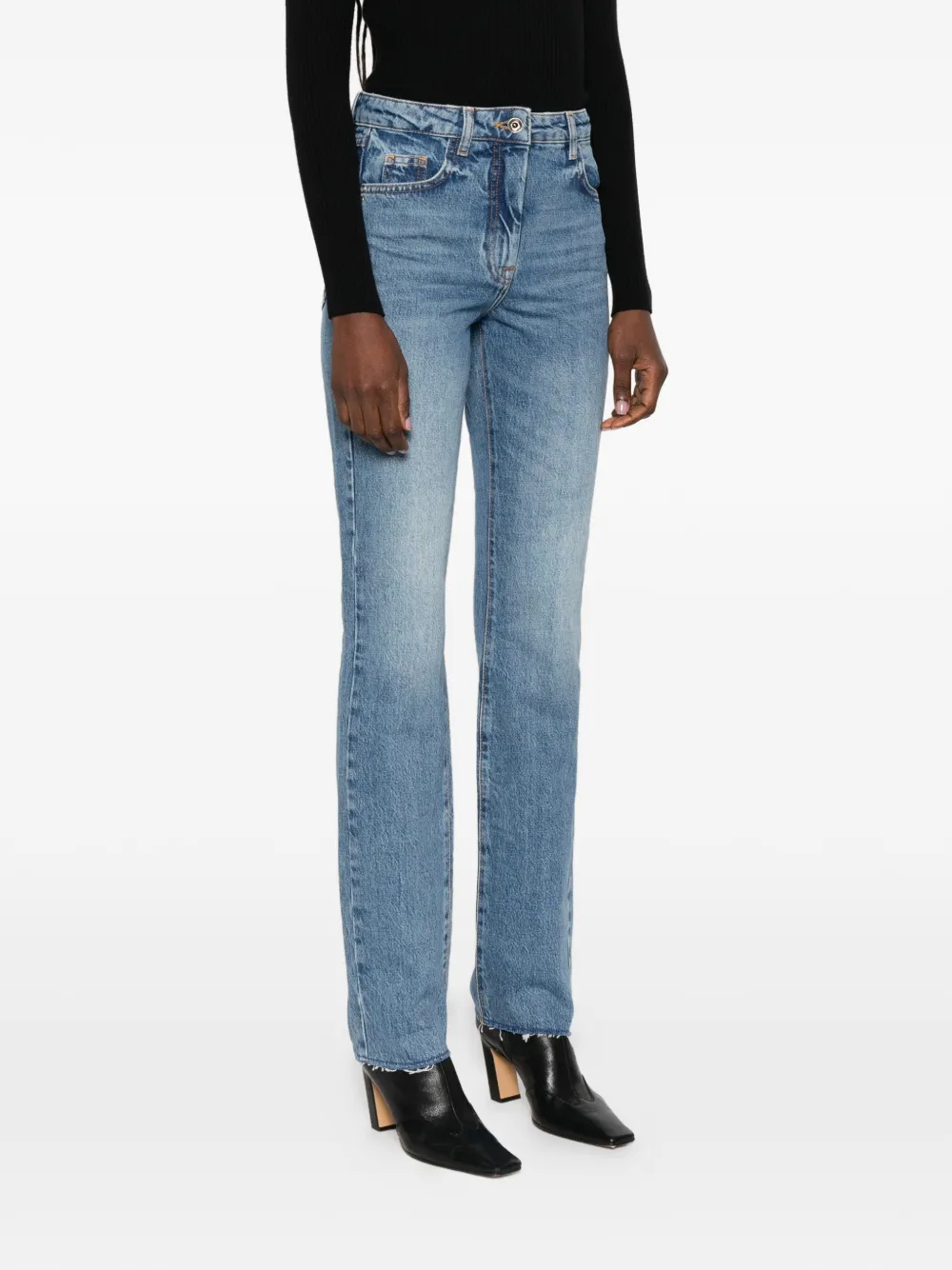 Patrizia Pepe Low-waist slim-fit jeans Blauw