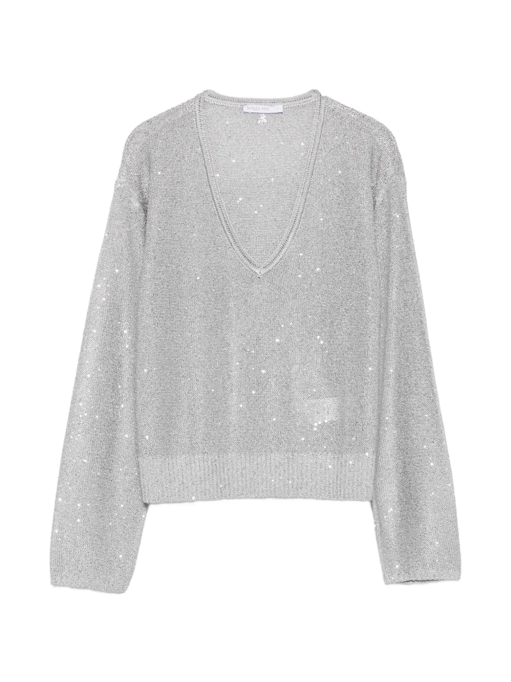 Patrizia Pepe V-neck long-sleeve sweater - Grigio