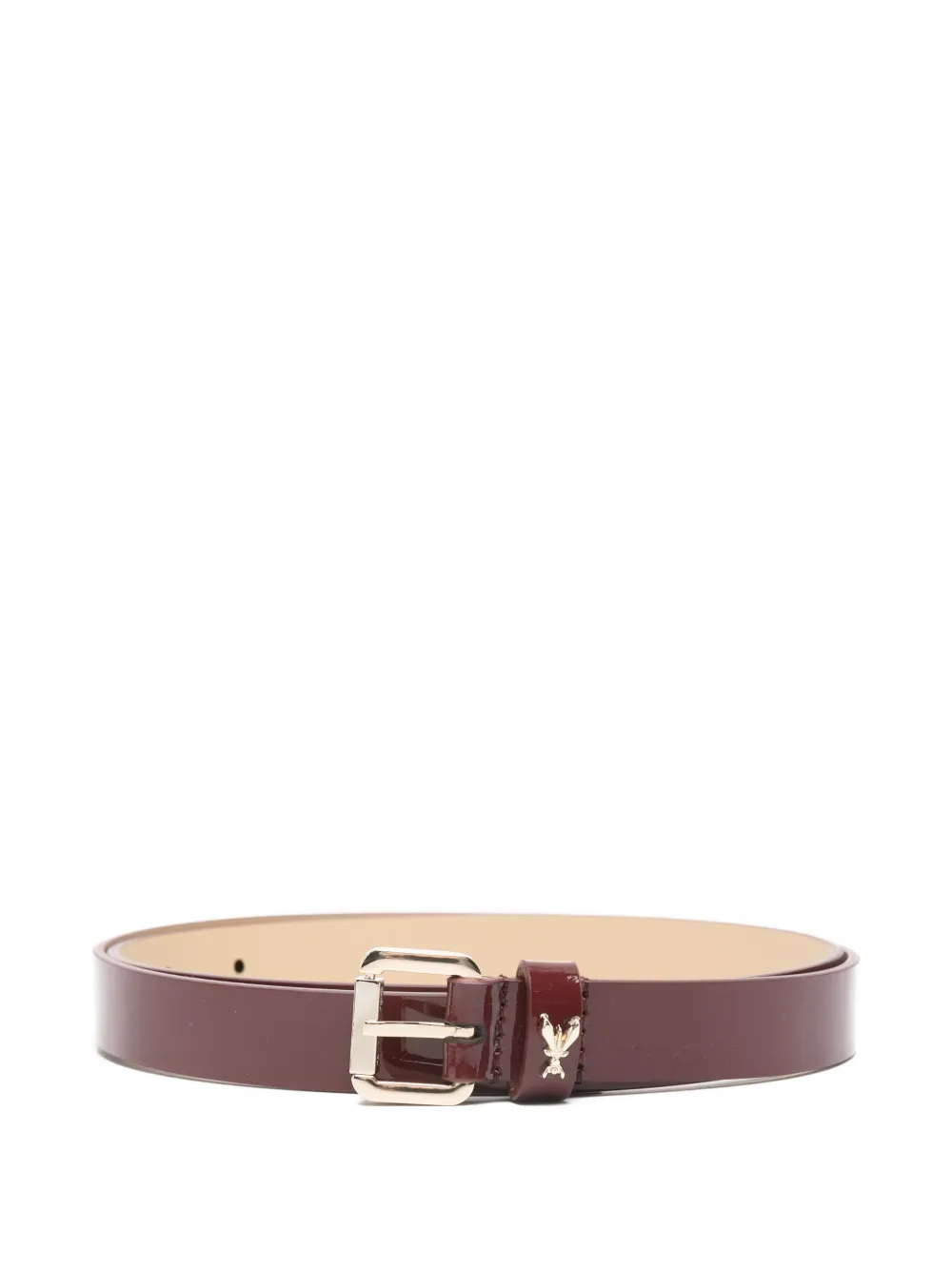 Patrizia Pepe glossy low-waisted belt - Rosso