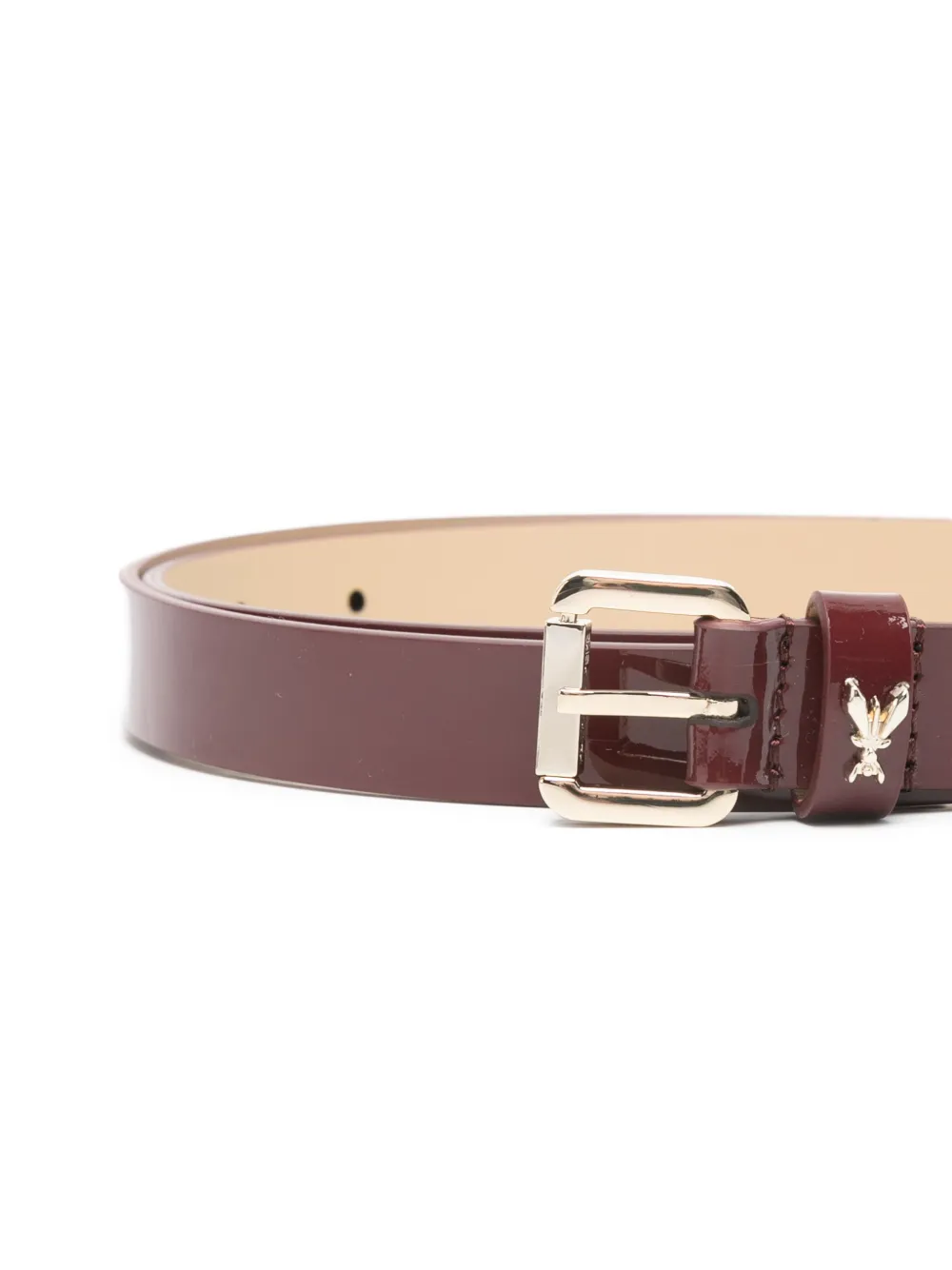 Patrizia Pepe Glanzende low waist riem Rood