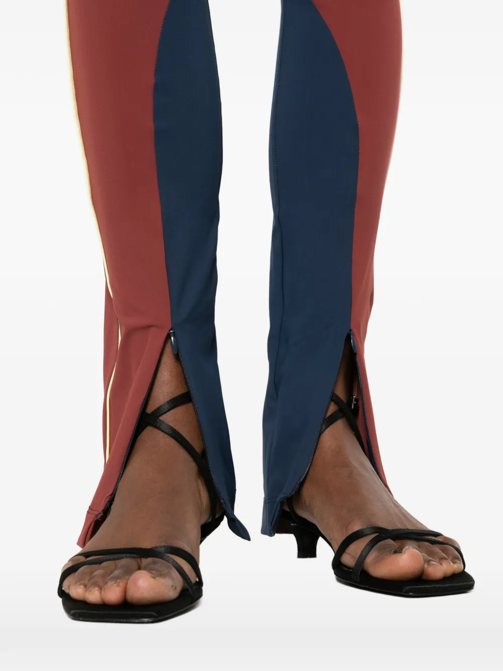 Patrizia Pepe Legging met colourblocking Blauw