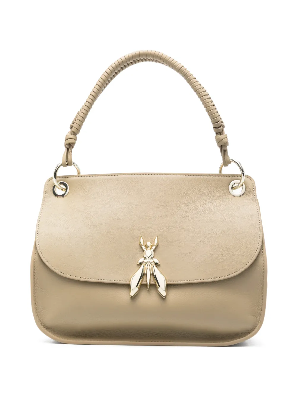 Patrizia Pepe Soft Essential Fly leather shoulder bag - Toni neutri