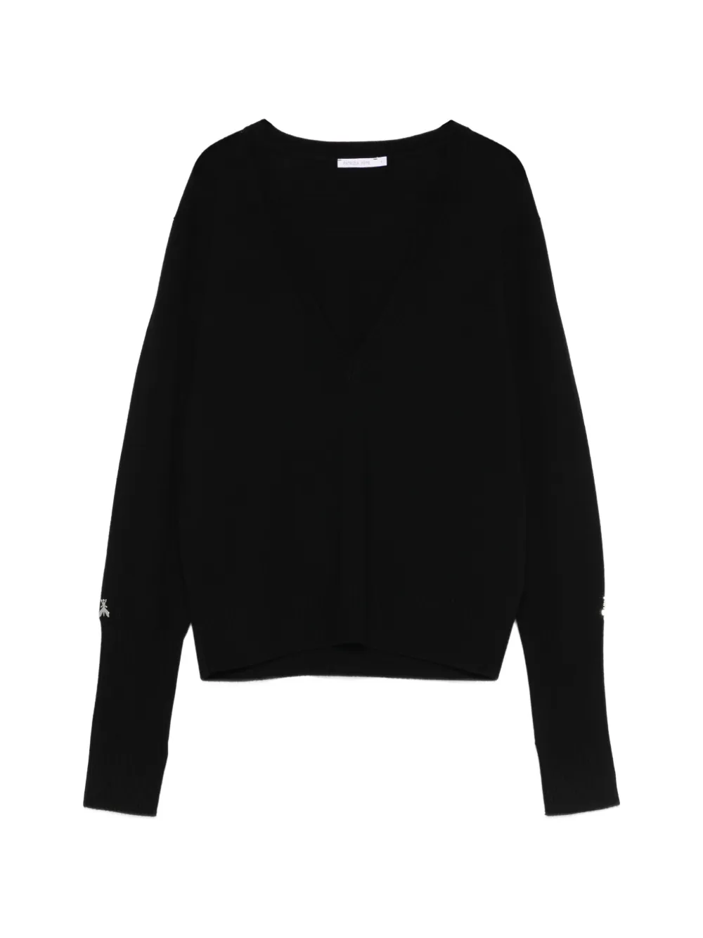 Patrizia Pepe V-neck long-sleeve sweater - Nero