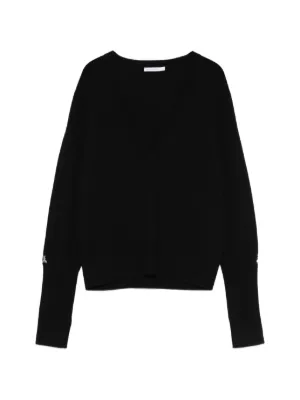 Helmut Lang カットアウト ファインニットセーター | ブラック