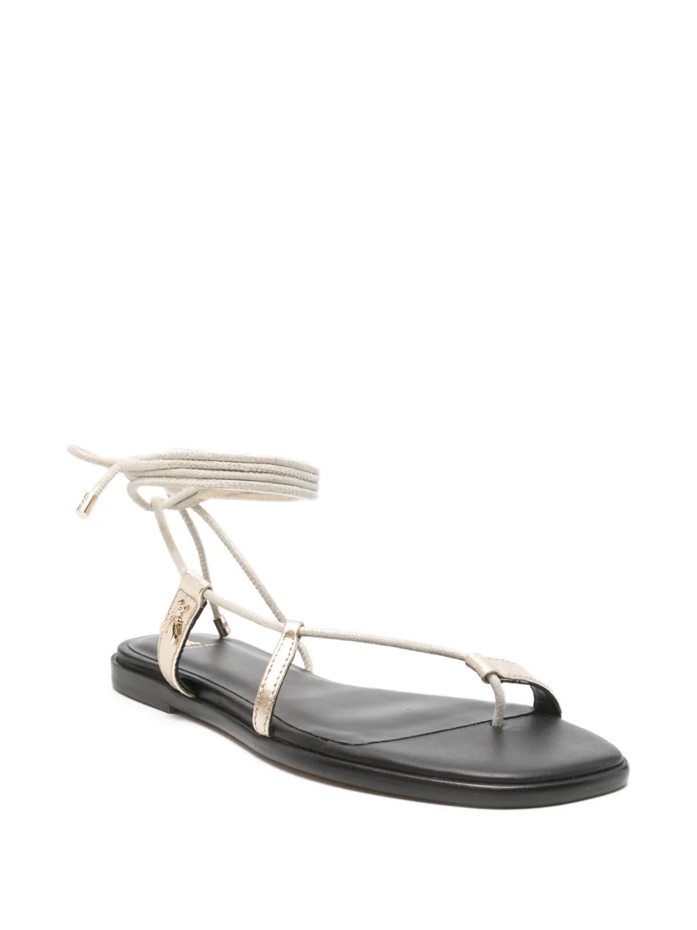 Patrizia Pepe leather sandals Beige