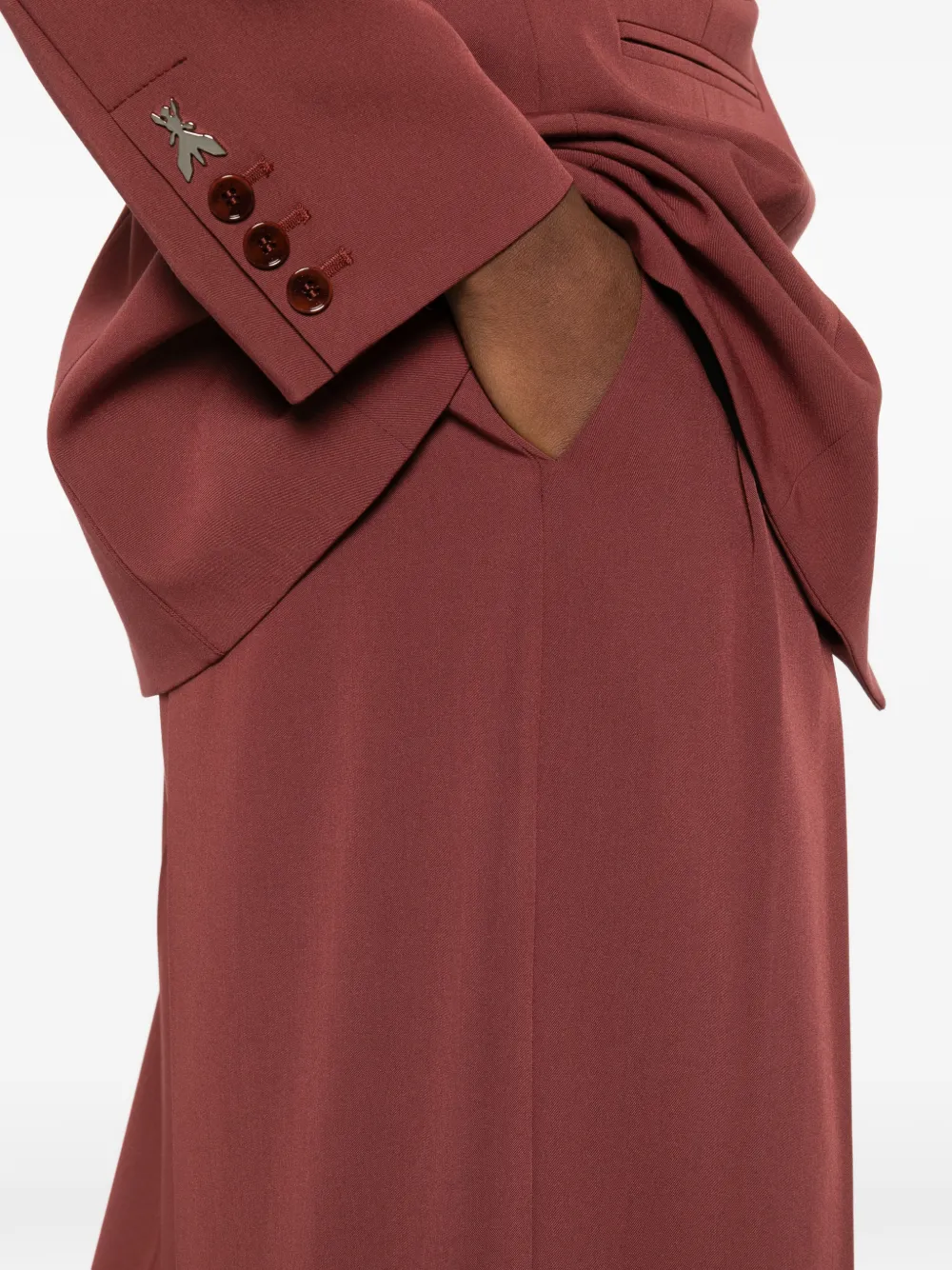 Patrizia Pepe Palazzo plooibroek Rood